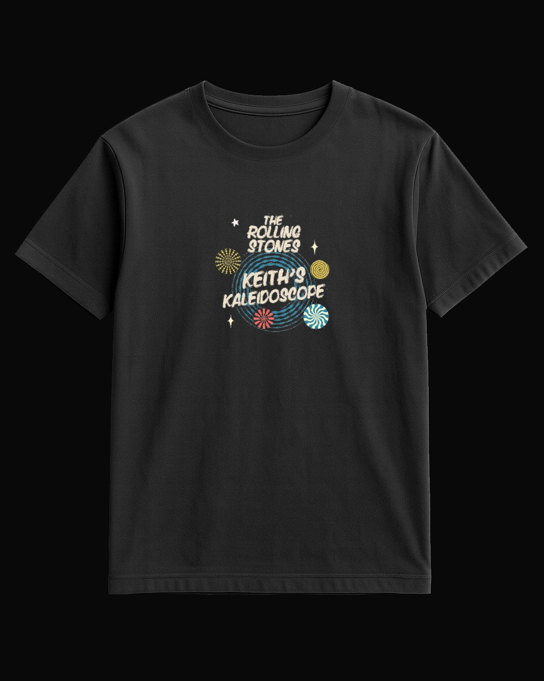 The Rolling Stones Keith's Kaleidoscope Siyah Tişört