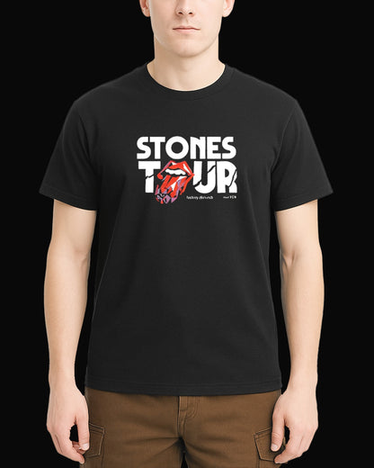 The Rolling Stones 24 Carat Tongue Tour Siyah Tişört