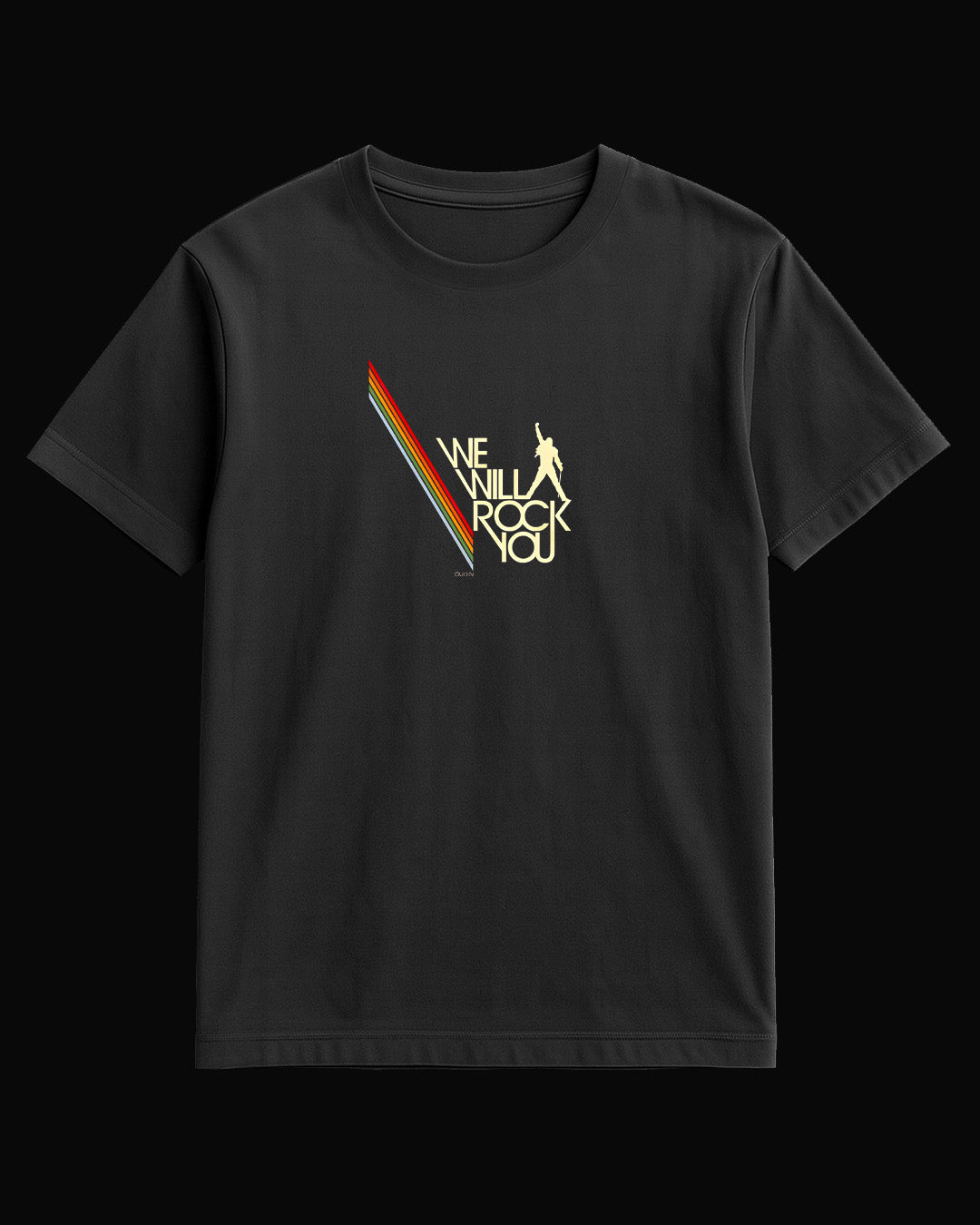 Queen We Rock You Siyah Tişört