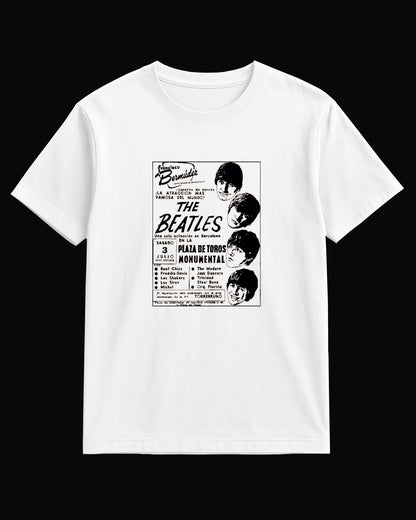 The Beatles Plaza De Toros Concert Beyaz Tişört