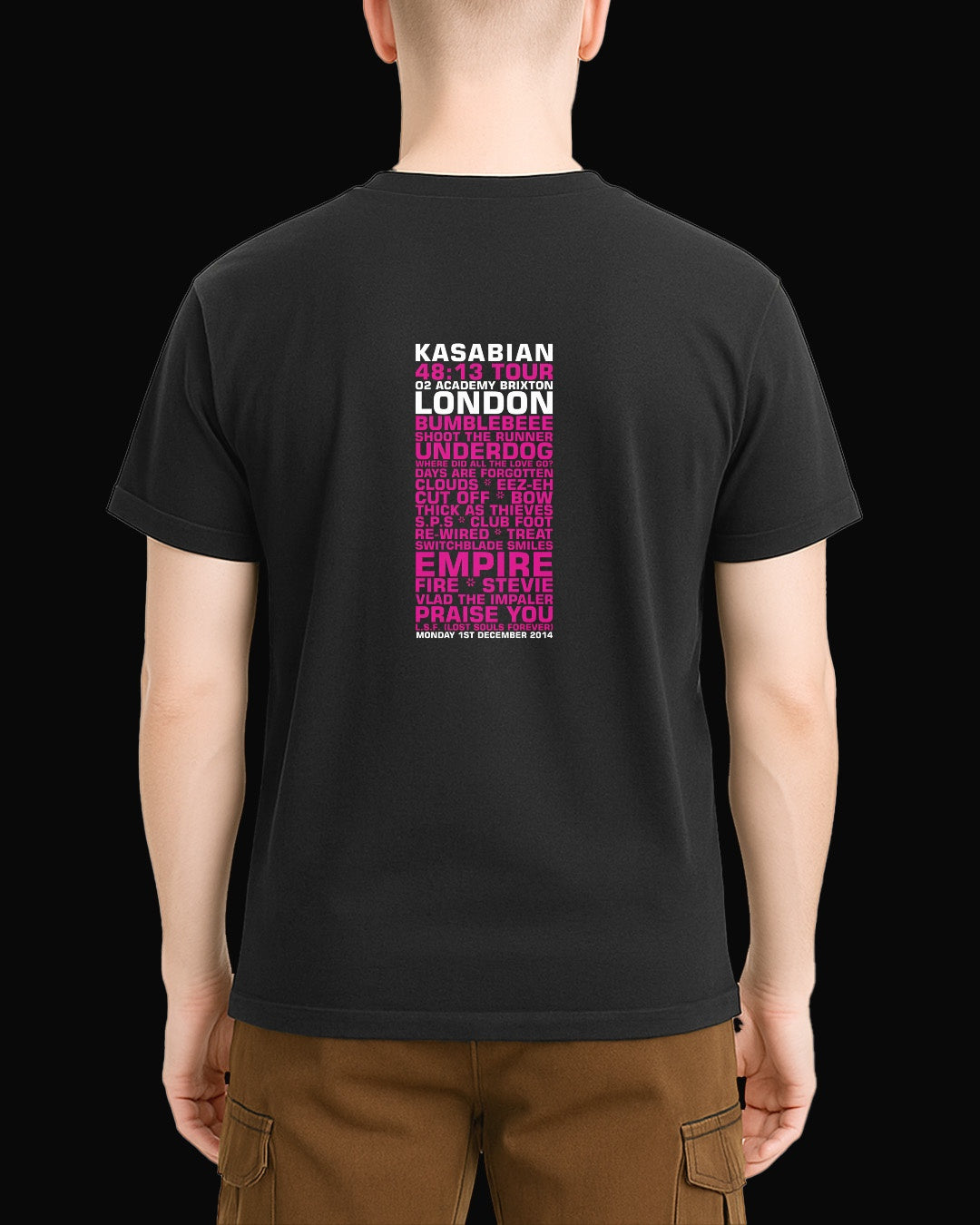 Kasabian 48:13 TOUR Siyah Tişört
