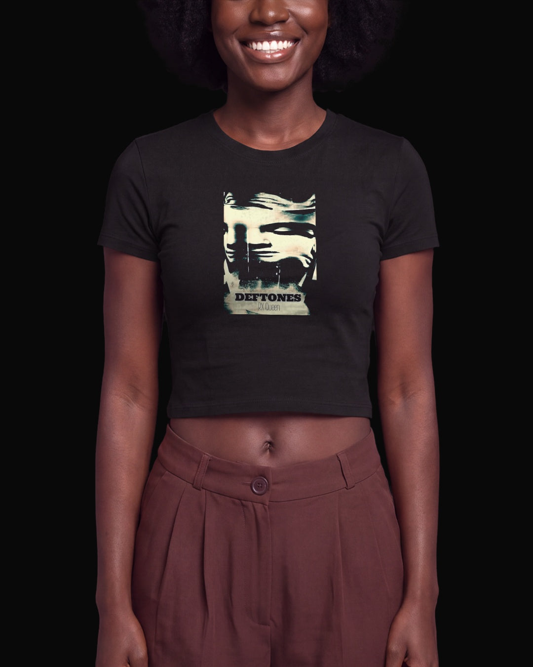 Deftones RX Queen Siyah Baby Tee Tişört
