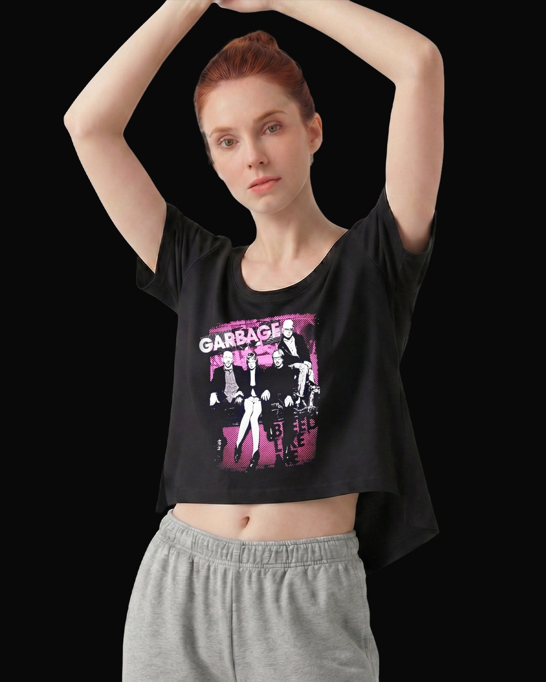 Garbage Bleed Like Me Siyah Kadın Tişört V2