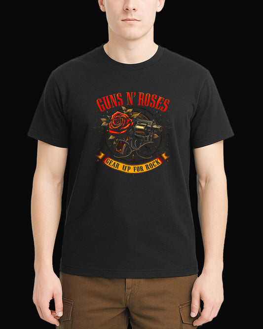 Guns N' Roses Dress for Rock!!! Siyah Tişört