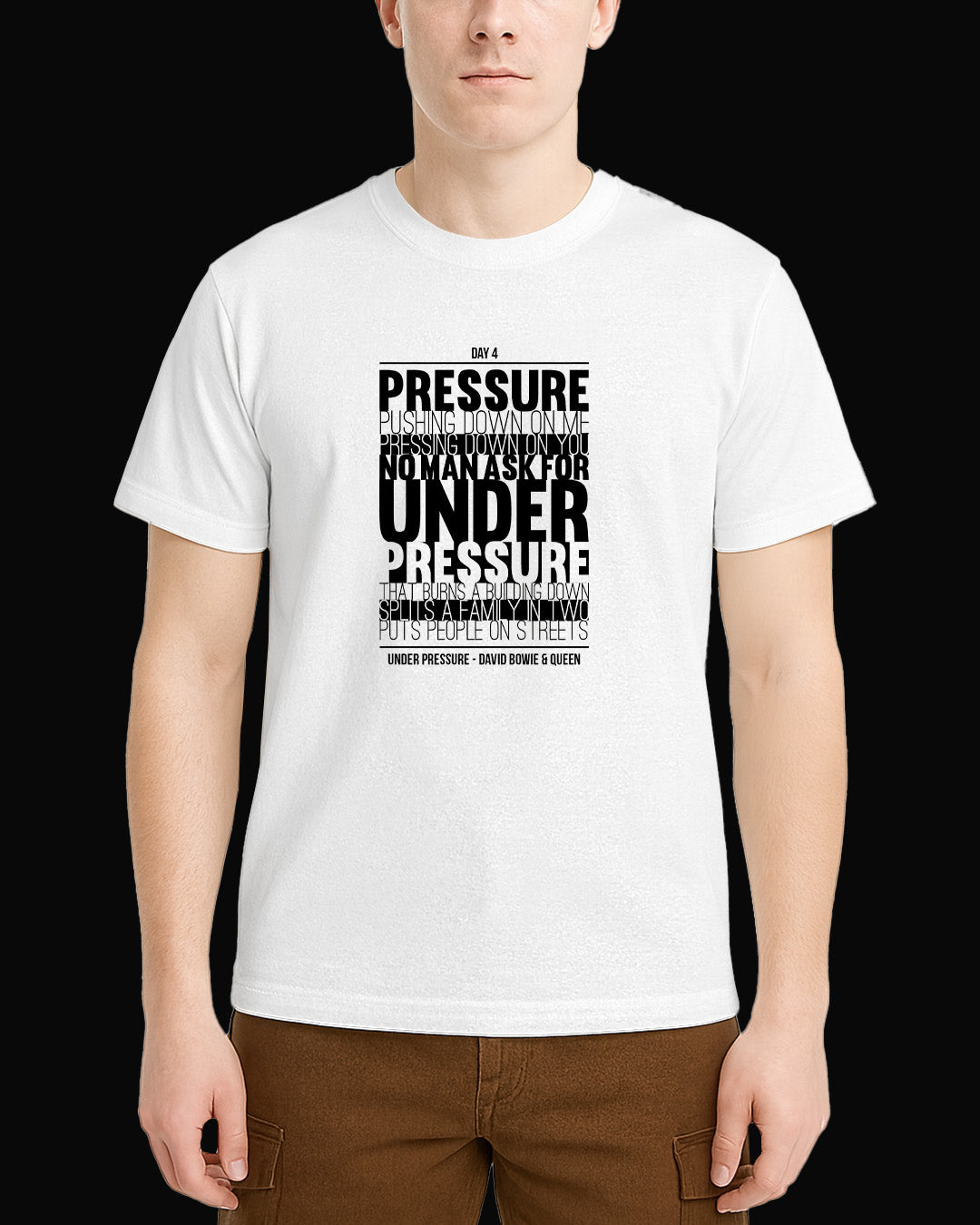 Queen Under Pressure Beyaz Tişört