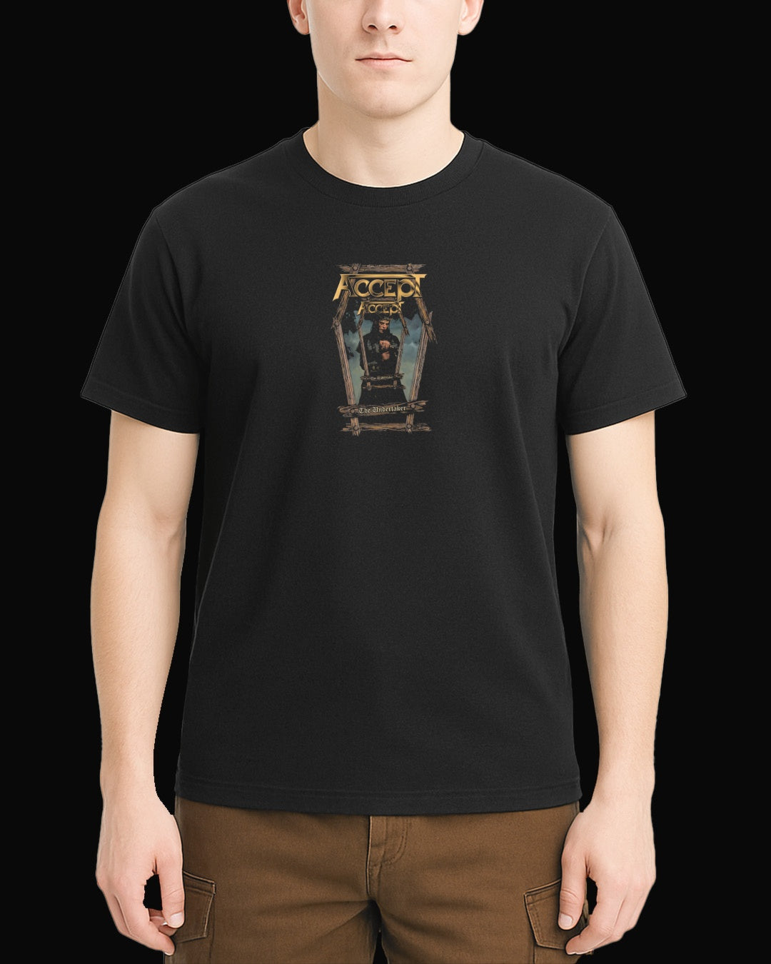 Accept The Undertaker Siyah Tişört