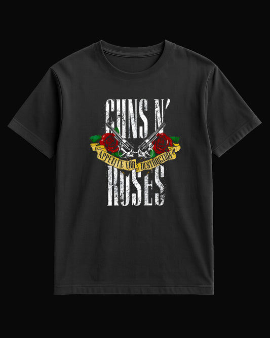 Guns N' Roses Appetite For Destruction-2 Black T-Shirt