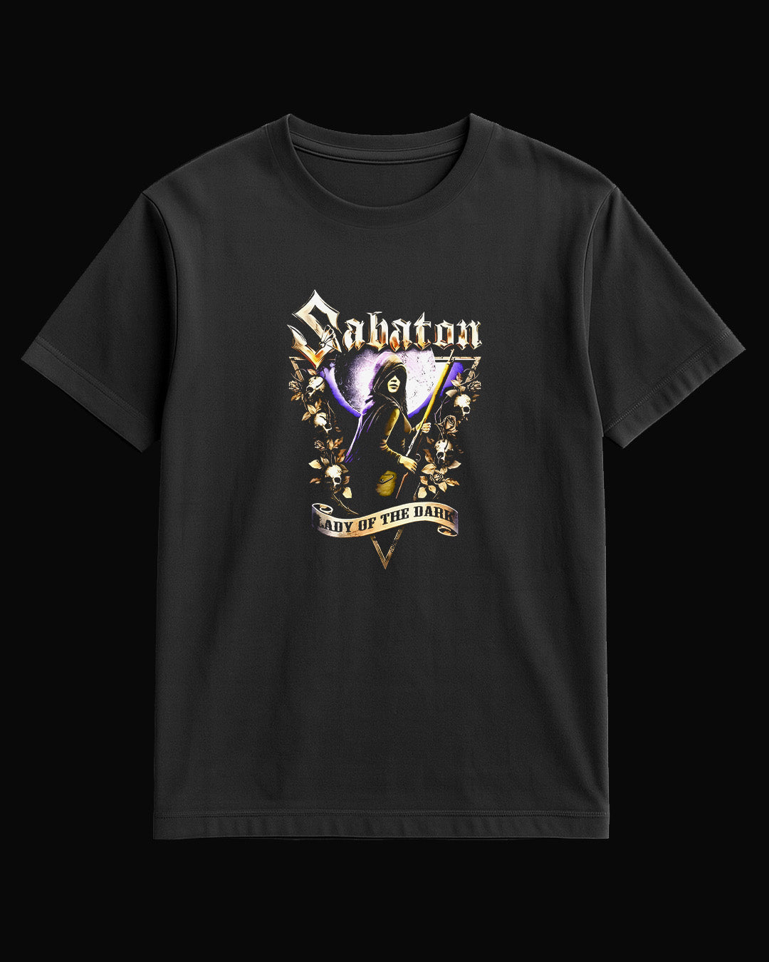 Sabaton Lady of the Dark Siyah Tişört