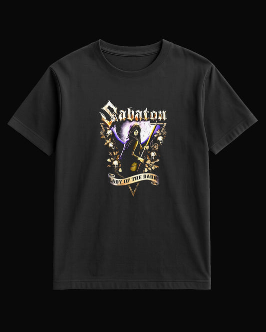 Sabaton Lady of the Dark Siyah Tişört
