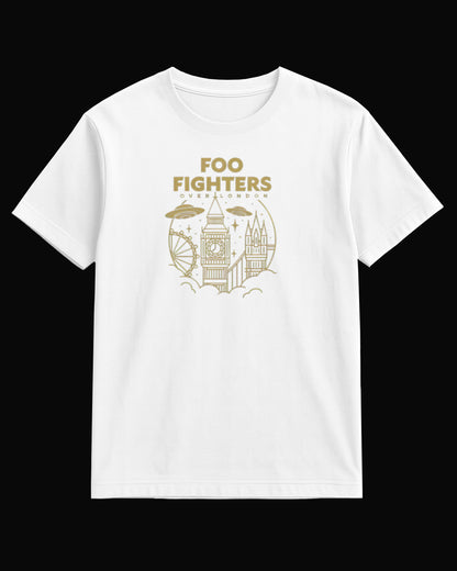 Foo Fighters Over London Beyaz Tişört