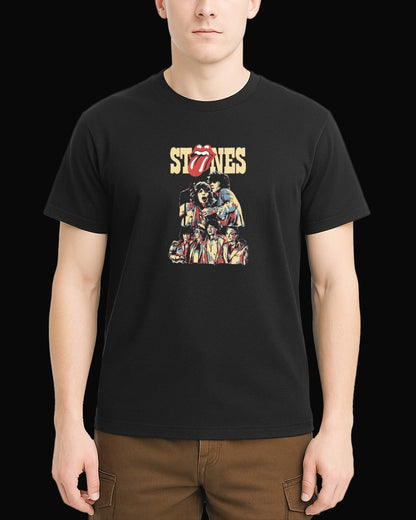 The Rolling Stones Grup Logo Siyah Tişört