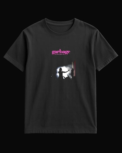 Garbage 20 Year Queer Tour Siyah Tişört