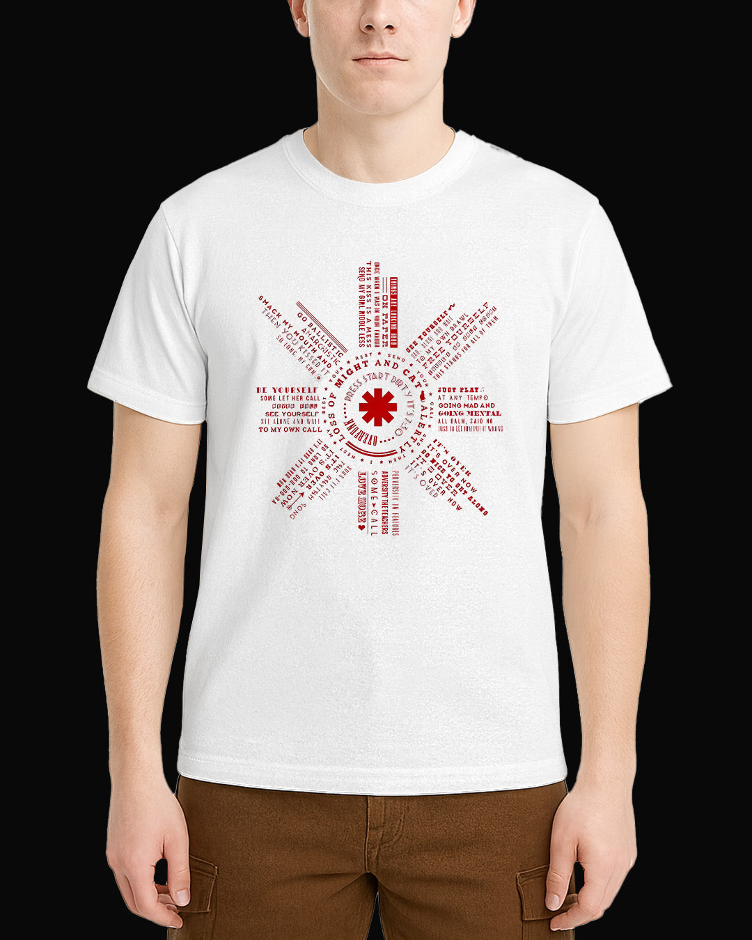 Red Hot Chili Peppers Just Flat Beyaz Tişört