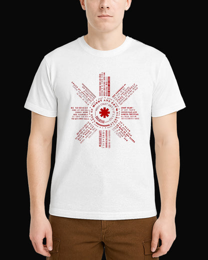 Red Hot Chili Peppers Just Flat Beyaz Tişört