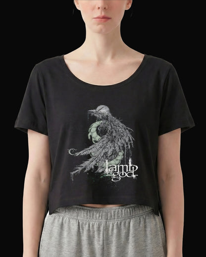 Lamb Of God Bone and Feather Siyah Kadın Tişört