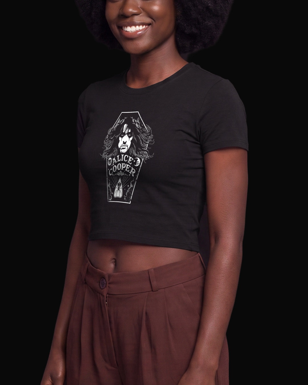Alice Cooper Moon Of Alice Siyah Baby Tee Tişört