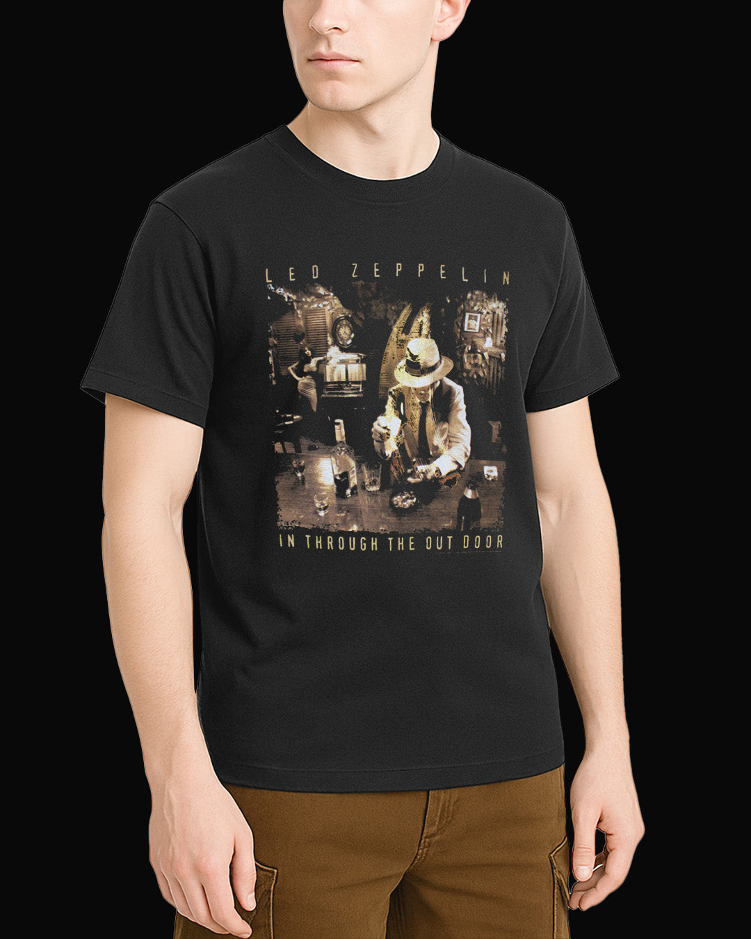 Led Zeppelin IN THROUGH THE OUTDOOR Siyah Tişört