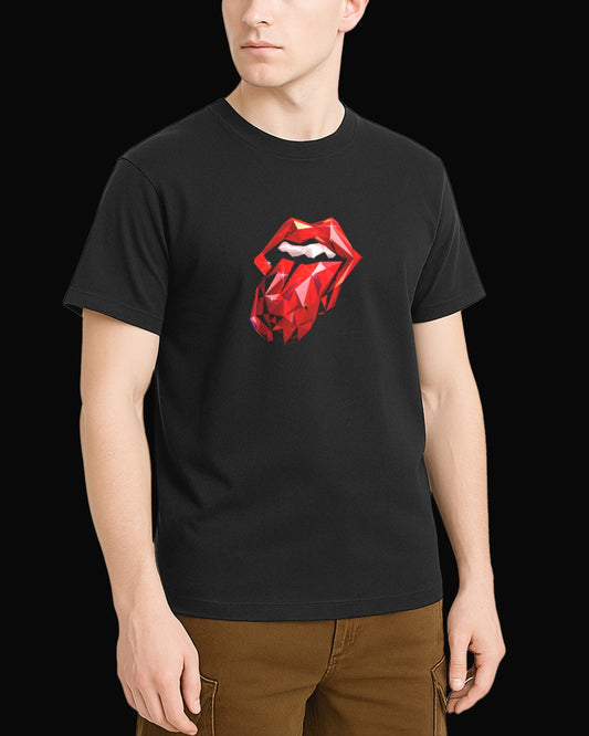 The Rolling Stones Diamond Tongue Siyah Tişört