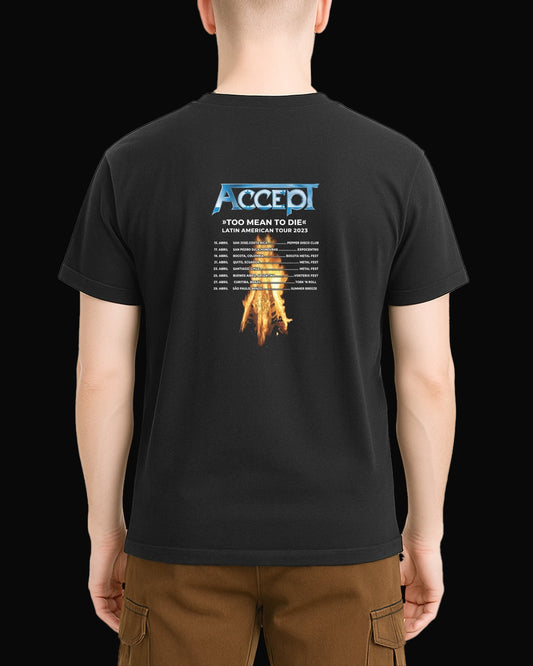 Accept Too Mean To Die Siyah Tişört V4