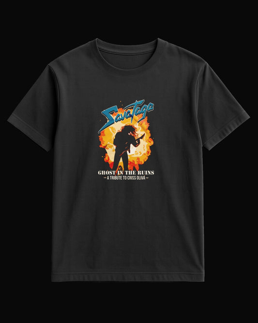 Savatage Ghost In The Ruins Siyah Tişört