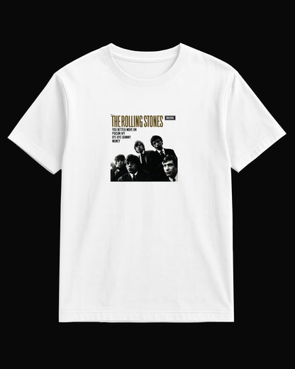 The Rolling Stones Grup Logo Beyaz Tişört V6