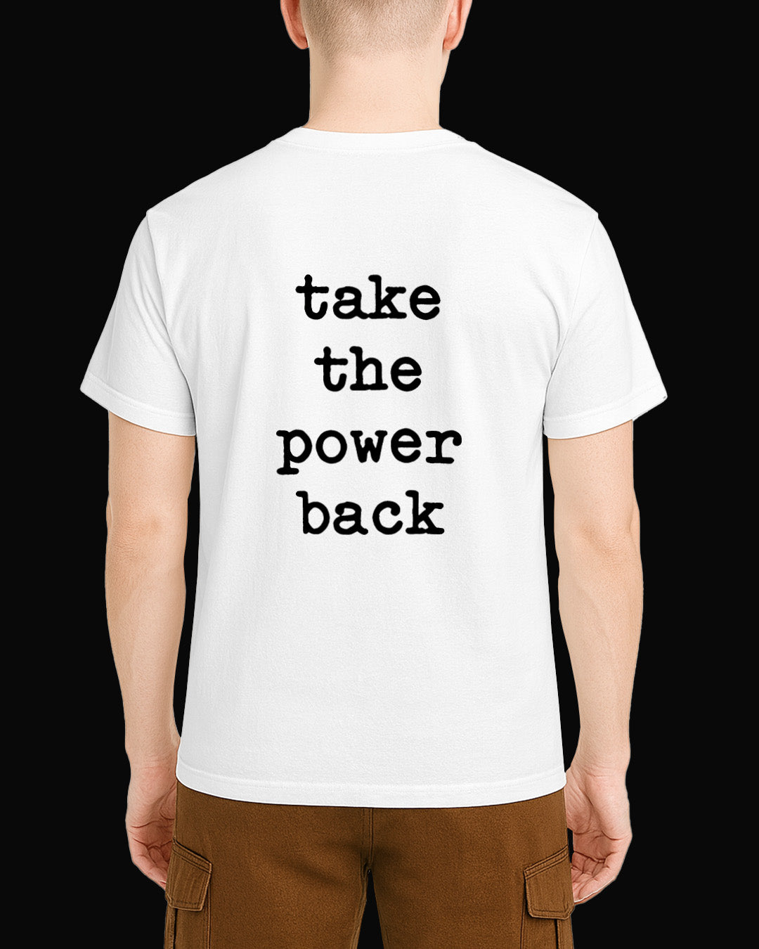 Rage Againts The Machine Take the Power Beyaz Tişört