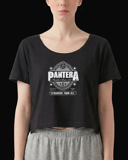 Pantera Stronger Than All Siyah Kadın Tişört