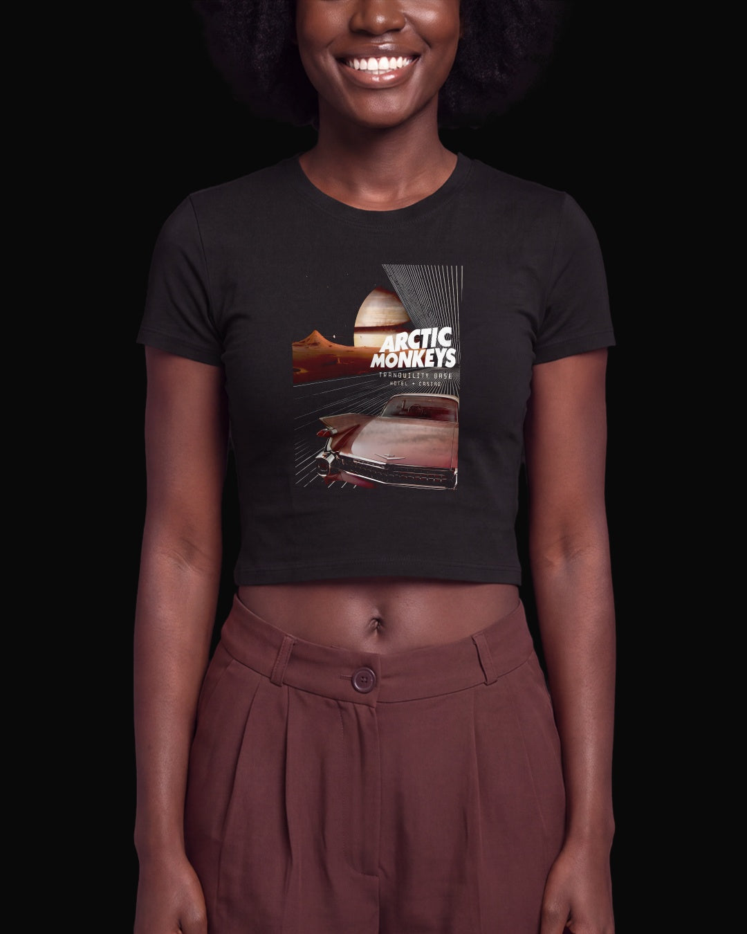 Arctic Monkeys Tranquility Base Siyah Baby Tee Tişört