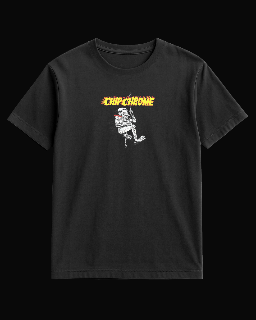 The Neighbourhood Flame Chrome Siyah Tişört