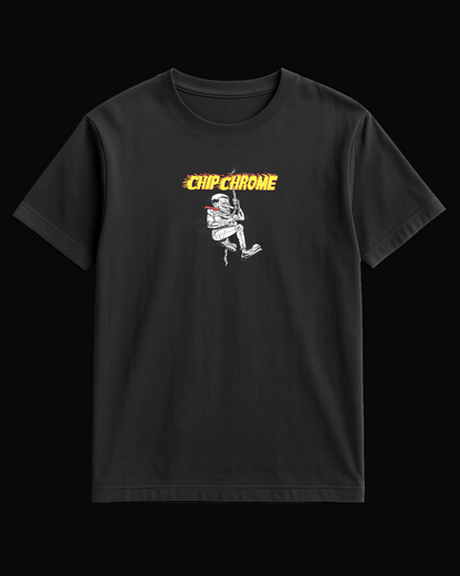 The Neighbourhood Flame Chrome Siyah Tişört
