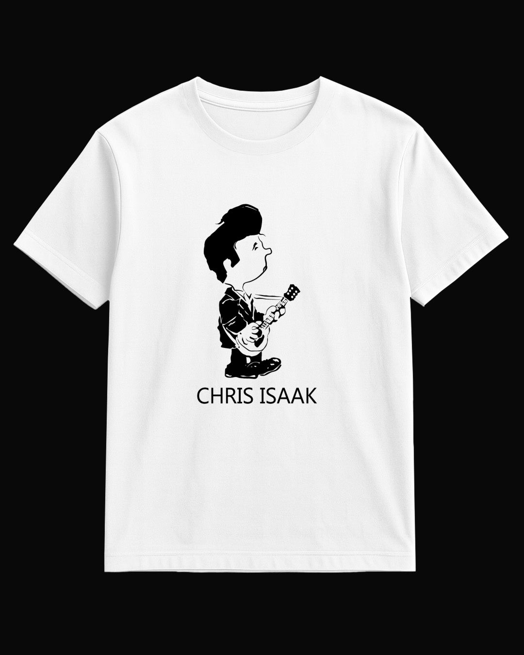 Chris Isaak Cartoon Sketch Beyaz Tişört