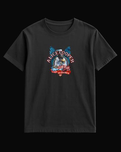 Alice Cooper Lost In America Siyah Tişört