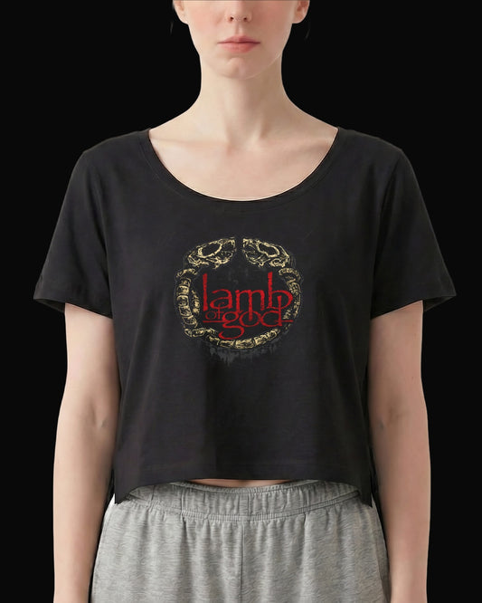 Lamb Of God Fossil Snakes Siyah Kadın Tişört
