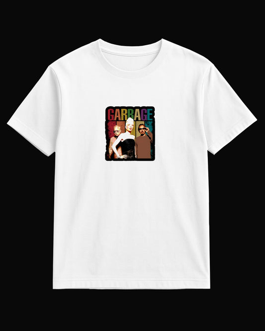 Garbage Grup Logo Beyaz Tişört V2