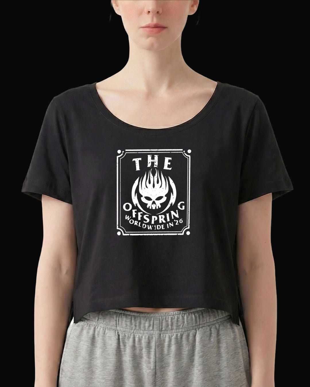 The Offspring Worldwide In '26 Siyah Kadın Tişört V4