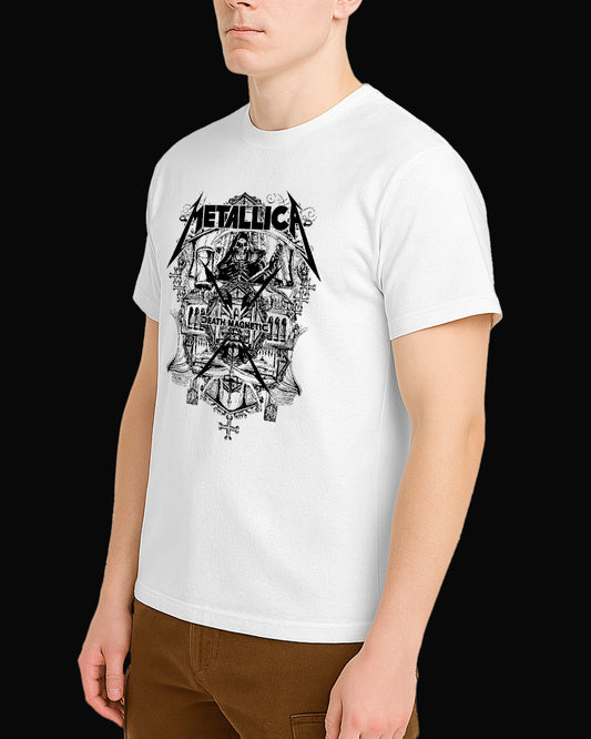 Metallica Death Magnetic Beyaz Tişört