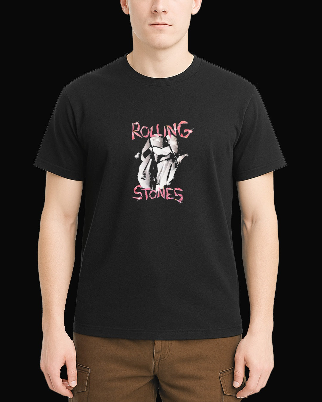 The Rolling Stones Shattered Tongue Siyah Tişört