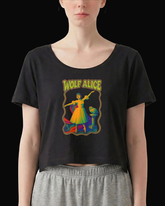 Wolf Alice White Swan Siyah Kadın Tişört