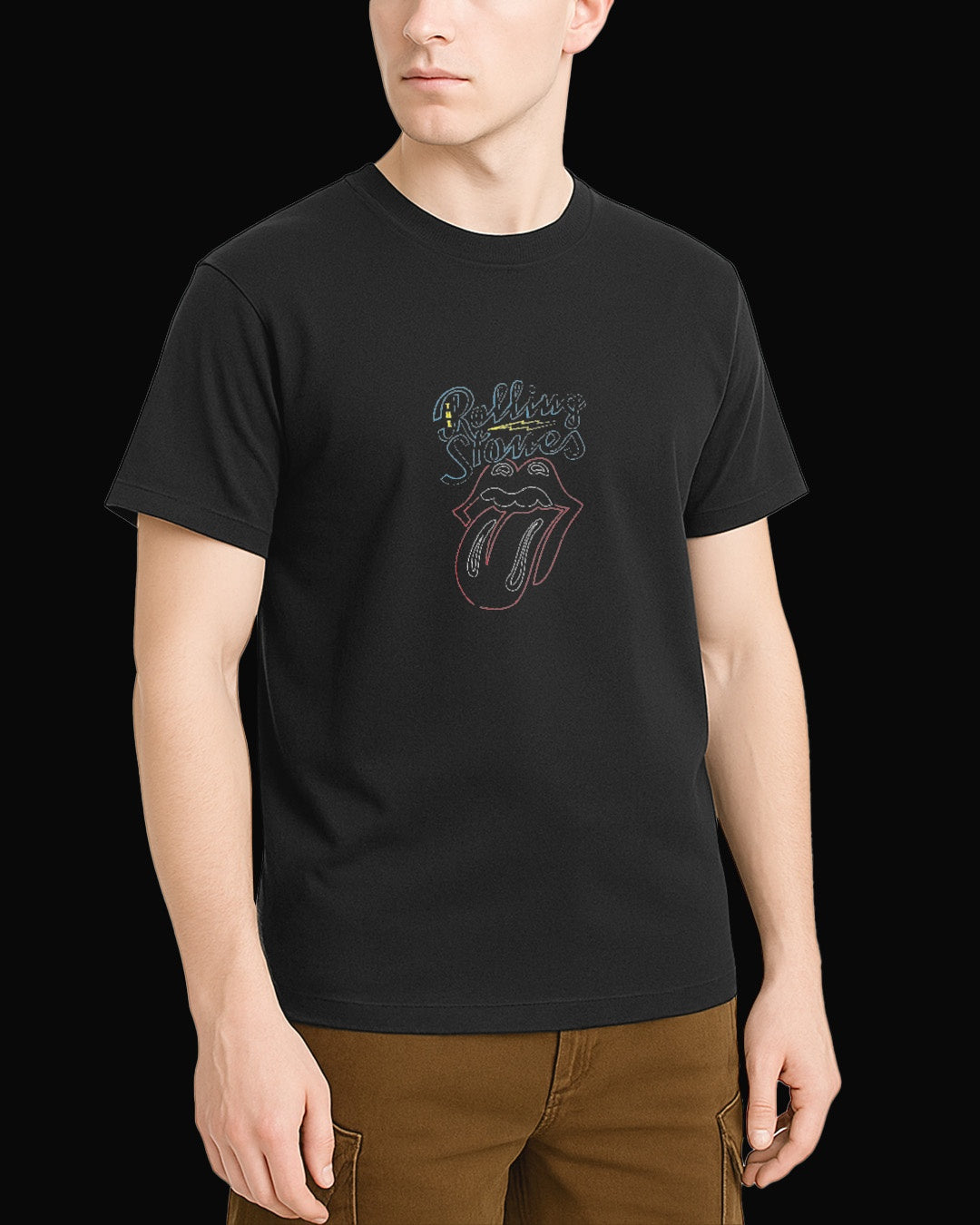 The Rolling Stones The Tongue Siyah Tişört V3