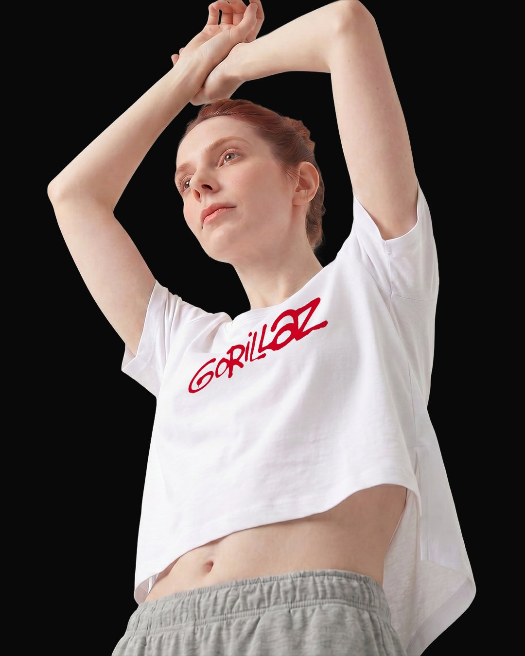 Gorillaz Grup Logo Beyaz Kadın Tişört V3