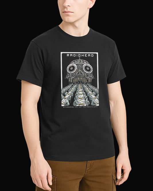Radiohead Mass Production Siyah Tişört