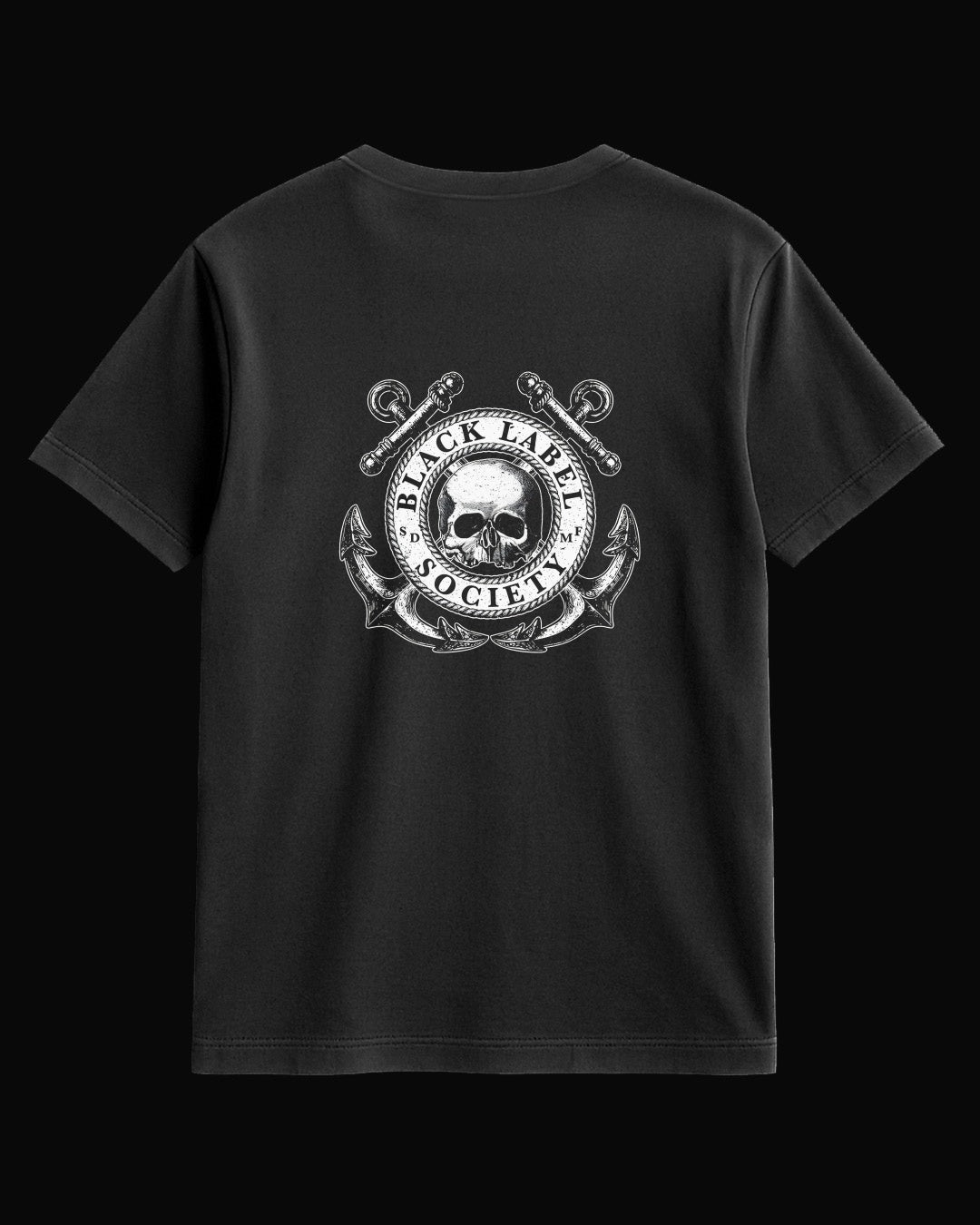Black Label Society An Anchor Sırt Baskılı Siyah Tişört