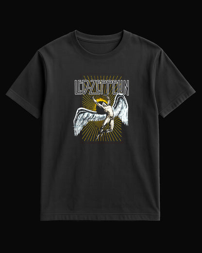 Led Zeppelin Send me an Angel Siyah Tişört