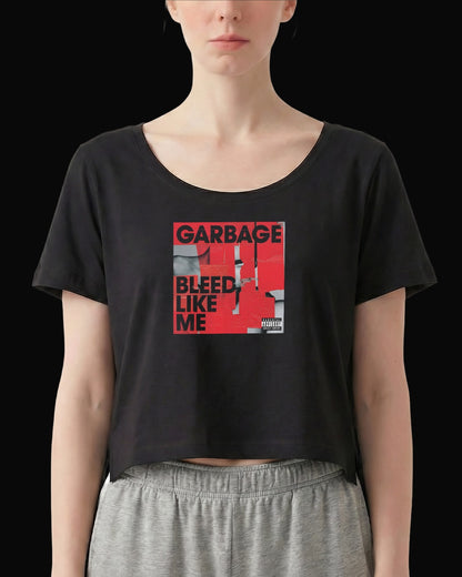 Garbage Bleed Like Me Siyah Kadın Tişört