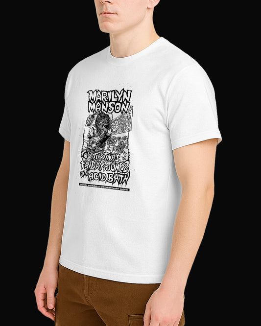 Marilyn Manson Freak Show Beyaz Tişört