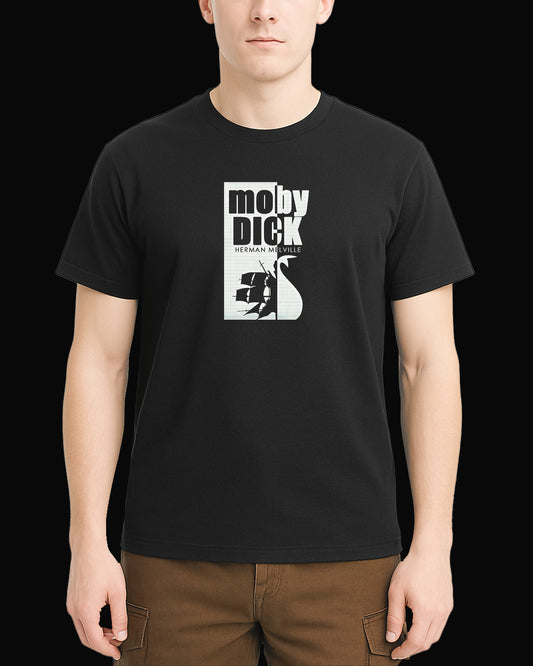 Moby Moby Dick Siyah Tişört