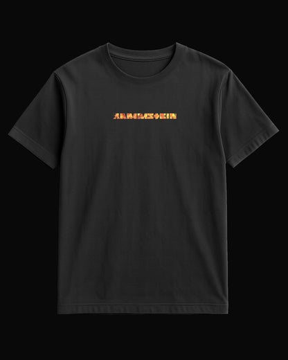 Rammstein Grup Logo Sırt Baskılı Siyah Tişört