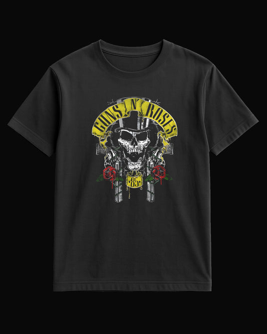 Guns N' Roses Kurukafa Siyah Tişört