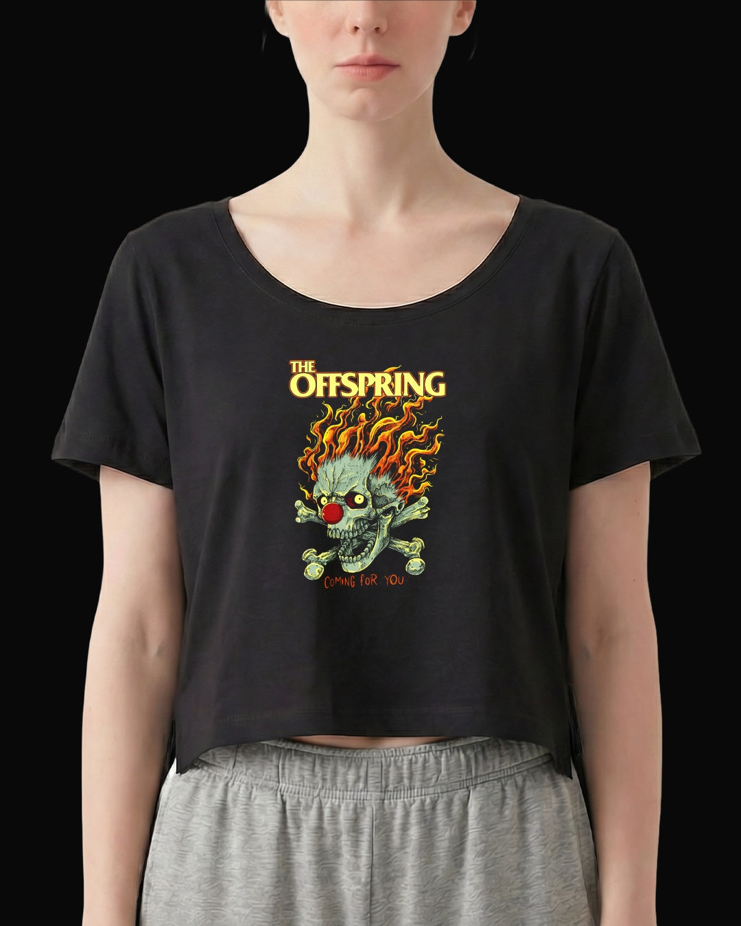 The Offspring Coming For You Siyah Kadın Tişört