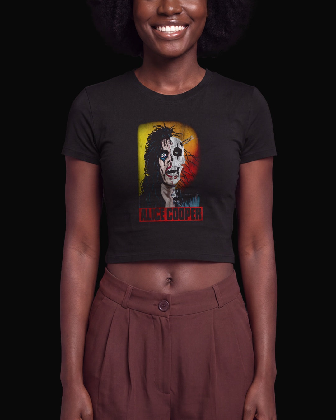 Alice Cooper From The Inside Siyah Baby Tee Tişört